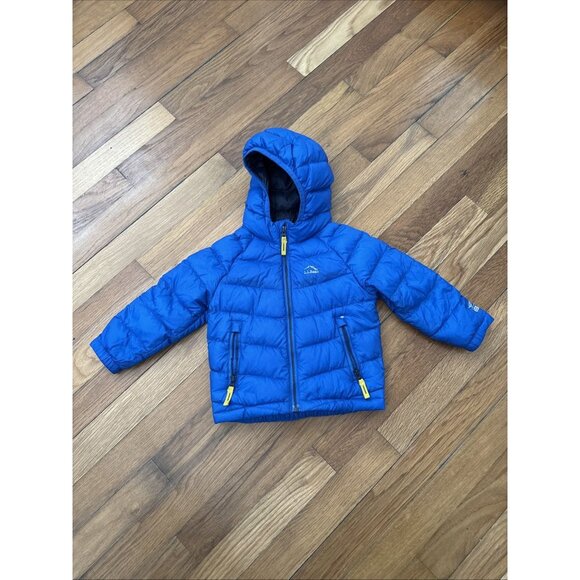 L.L. Bean Kids' Ultralight 650 Down Jacket Baby Toddler Size 12-18 m Blue - Picture 1 of 8